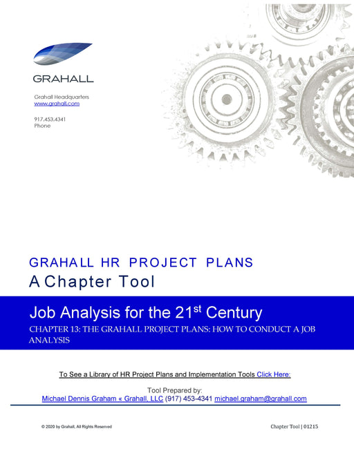 The Grahall Job Analysis Project Plan: How to Conduct a Job Analysis